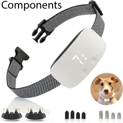 Image showing 4 th Pet Life Evolution LED 7-Level Vibration and Sound Smart Anti-Bark Dog Collar