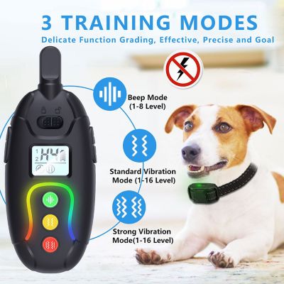 Image showing  Vibrange 1-to-2 Dog 450 Yard Range 16-Level Vibration and Sound Training Dog Collar