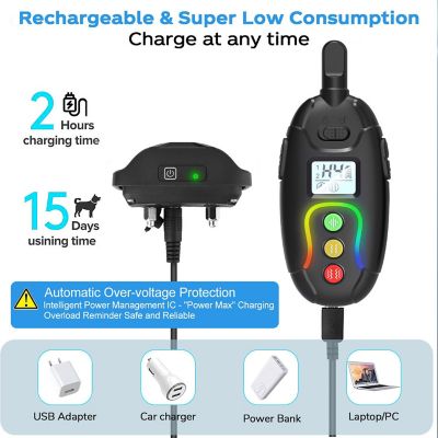 Image showing  Vibrange 1-to-2 Dog 450 Yard Range 16-Level Vibration and Sound Training Dog Collar