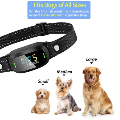 Image showing 5 th Pet Life Barkomatic LED 5-Level Sensitivity and 6-Step Automated Beep Vibration and Stimulation Anti-Bark Dog Collar