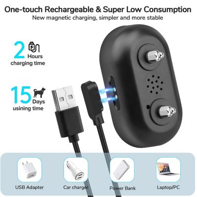 Image showing 2 th Pet Life Digi-Bark LED 5-Level Sensitivity and 6-Step Automated Beep Vibration and Stimulation Anti-Bark Dog Collar