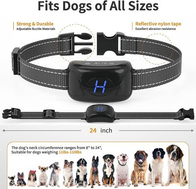 Image showing  Woofade 3-Level Sensitivity of Tone and Vibration Anti-Bark Dog Collar