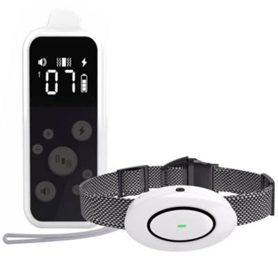 Image showing 2 th Pet Life Barksafe LED 1-to-3 Dog 1,200 Foot Range 7-Level Vibration and Sound Training Dog Collar Additional Receiver