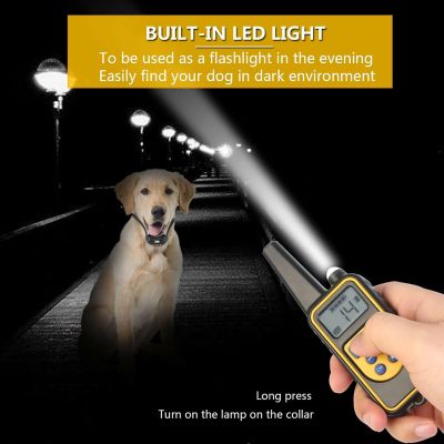Image showing  Barkshield LED 1-to-3 Dog 900 Yard Range 7-Level Vibration and Sound Training Dog Collar