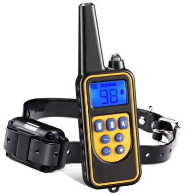 Image showing  Barkshield LED 1-to-3 Dog 900 Yard Range 7-Level Vibration and Sound Training Dog Collar