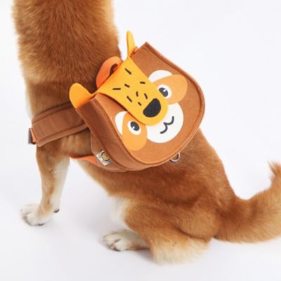 Image showing  Lion Designer Large-Pocketed Velcro Dog Backpack and Harness
