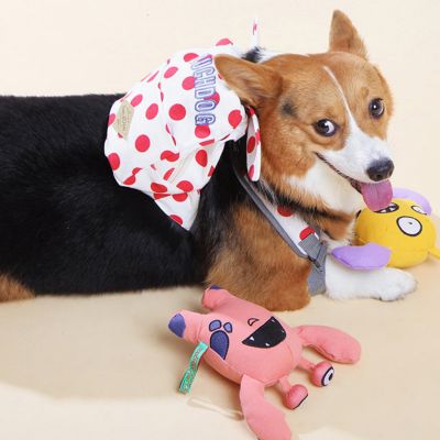 Image showing 6 th Touchdog Polka Dot Large Pocketed Zippered Duffle Dog Backpack and Harness