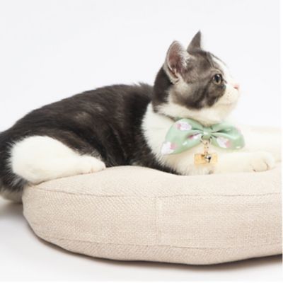 Image showing 2 th TouchCat Shepherd Patterned Designer Cat Collar with Bow