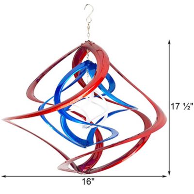 Image showing  Cosmix Triple Layer Hanging Garden Swirl, Patriotic