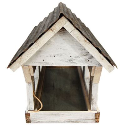 Image showing  Amish Made Covered Bridge Bird Feeder