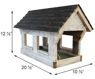 Image showing  Amish Made Covered Bridge Bird Feeder