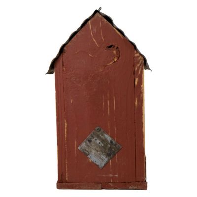 Image showing  Amish Made Summitville Stable Bird House, Red