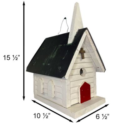 Image showing  Amish Made Cameron Country Church Bird House