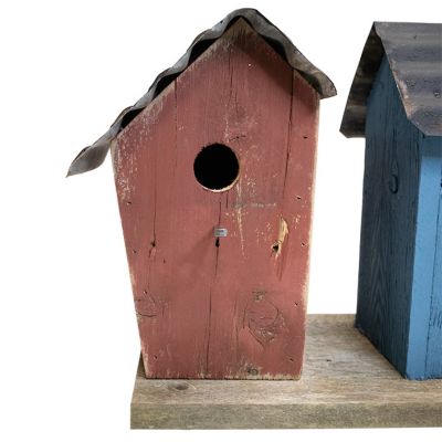 Image showing  Amish Made Patriotic Union Trio Bird House