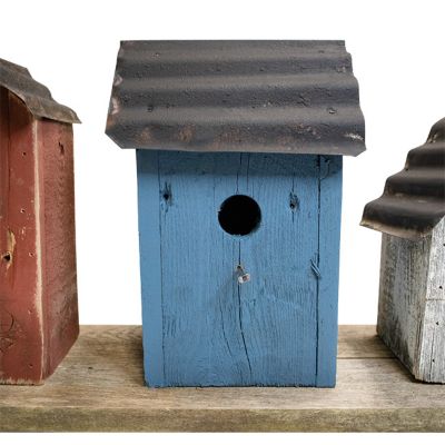 Image showing  Amish Made Patriotic Union Trio Bird House