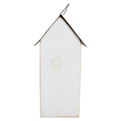 Image showing  Amish Made Butterfly House with Flowers, White