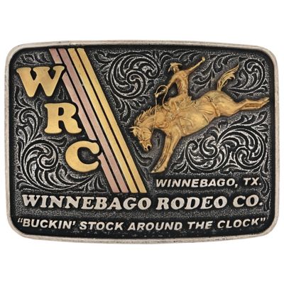 Montana Silversmiths Buckin' Stock Attitude Buckle, A1001DB