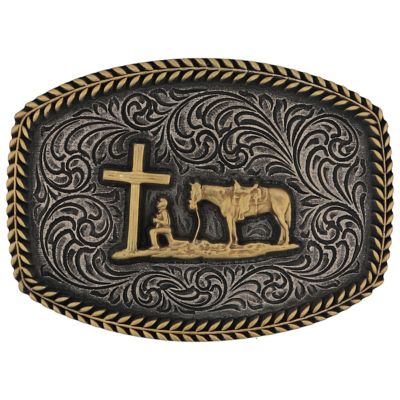 Montana Silversmiths Faithful Frontier Attitude Buckle, A996P