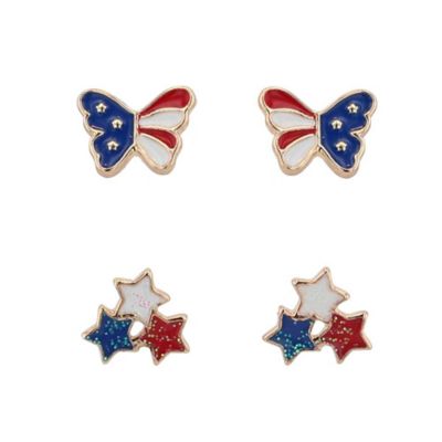 Montana Silversmiths Stars and Flights Attitude Earring Set, AER5919