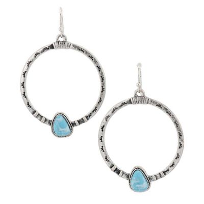 Montana Silversmiths Turquoise Touch Attitude Earrings, AER5925