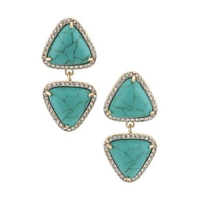 Montana Silversmiths Turquoise Dazzle Attitude Earrings, AER5934