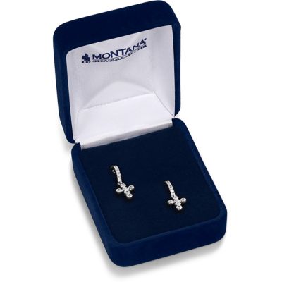 Image showing  Simple Belief Crystal Cross Earrings, ER5859