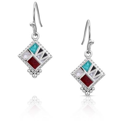 Montana Silversmiths Four Corner Mosaic Earrings, ER5865