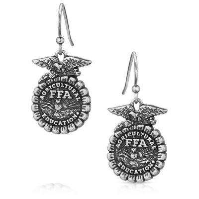 Montana Silversmiths FFA Emblem Earrings, ER5883