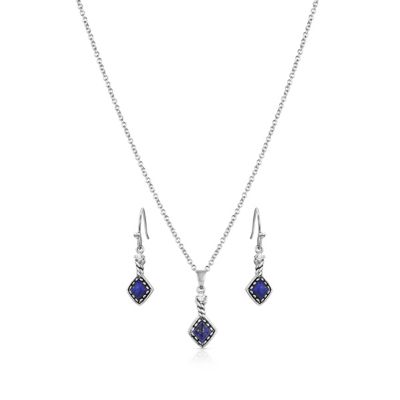 Montana Silversmiths Deep Blue Jewelry Set