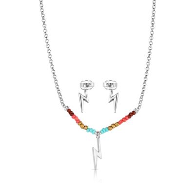 Image showing  Colorstruck Lightning Bolt Beaded Jewelry Set