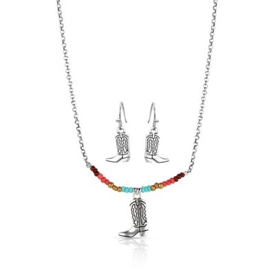 Montana Silversmiths Colorstruck Cowboy Boot Beaded Jewelry Set