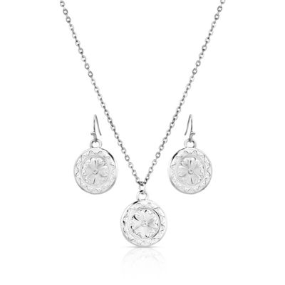 Montana Silversmiths Framed Floral Jewelry Set
