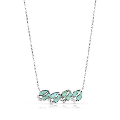 Montana Silversmiths Tracker's Trail Turquoise Necklace, KTNC5942