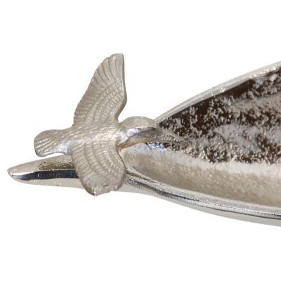 Image showing  Nickle Plated Bird Boat Dish
