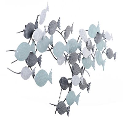 Image showing  School of Fish Metal Wall Decor