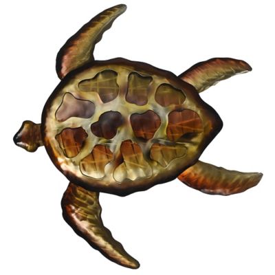 StyleCraft Sea Turtle Metal Wall Decor
