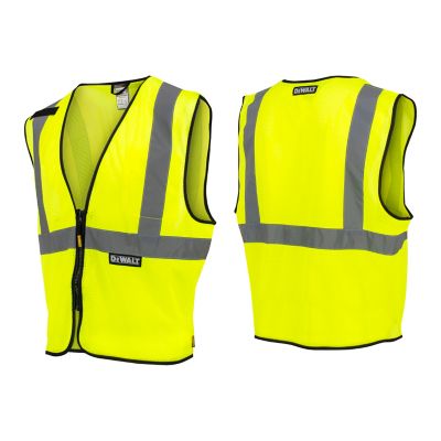 Image showing 4 th DEWALT Economy Mesh Vest Hi-Vis Green