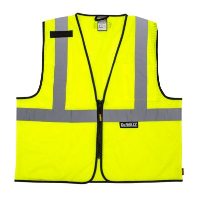 Image showing 5 th DEWALT Economy Mesh Vest Hi-Vis Green