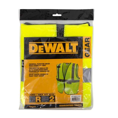 Image showing 9 th DEWALT Economy Mesh Vest Hi-Vis Green