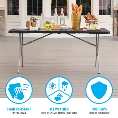 Image showing 5 th Lifetime 6 ft. Fold-In-Half Table (Light Commercial), 80788