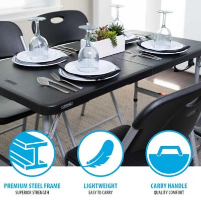 Image showing  4 ft. Fold-In-Half Adjustable Table (Light Commercial)