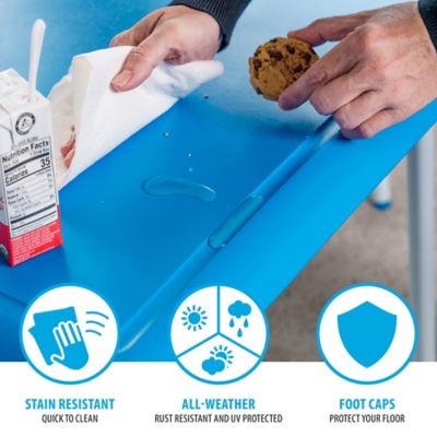 Image showing 8 th Lifetime 3 pc. Kids' Table and Chairs Set