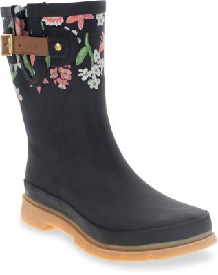 Western Chief Women's Brushed Petals Mid Rain Boot