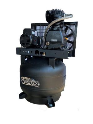 Image showing  5hp, 1 phase, 208-230V, 30 Gallon Vertical, 2 Stage Stationary Piston Air Compressor, 16CFM@175PSI