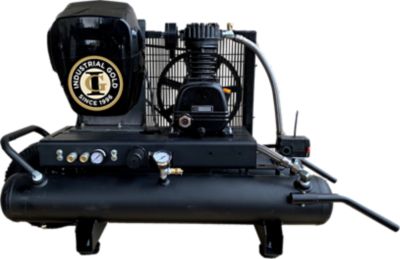 Industrial Gold 3.0 hp, Electric Battery Powered 10 Gallon Wheelbarrow Air Compressor