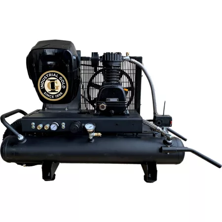 10 Gallon Wheelbarrow Air Compressor Industrial Gold 3.0 HP Battery Powered Portable Air Compressors