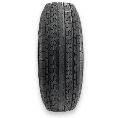 Image showing  ST235/85R16 14-Ply Highway Rib Tire/8-on-6.5 8-Spoke White Wheel Assembly