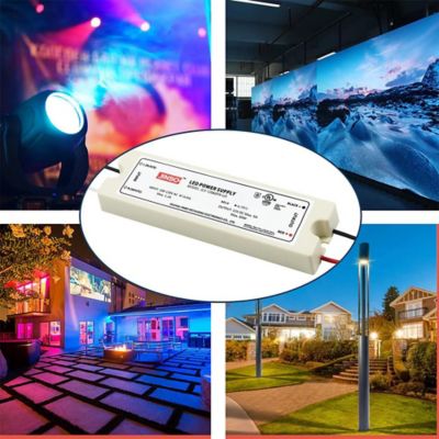 Image showing  JINBO LED Power Supply 60 Watt 12 Volt DC IP67 JLV-12060PA-U3 UL Listed