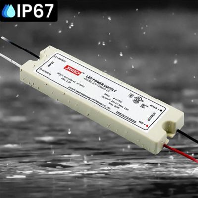 Image showing  JINBO LED Power Supply 60 Watt 24 Volt DC IP67 JLV-24060PA-U3 UL Listed