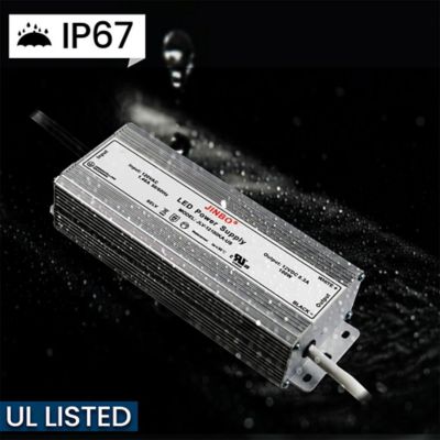 Image showing  JINBO LED Power Supply 100 Watt 12 Volt DC IP67 JLV-12100KA-US UL Listed